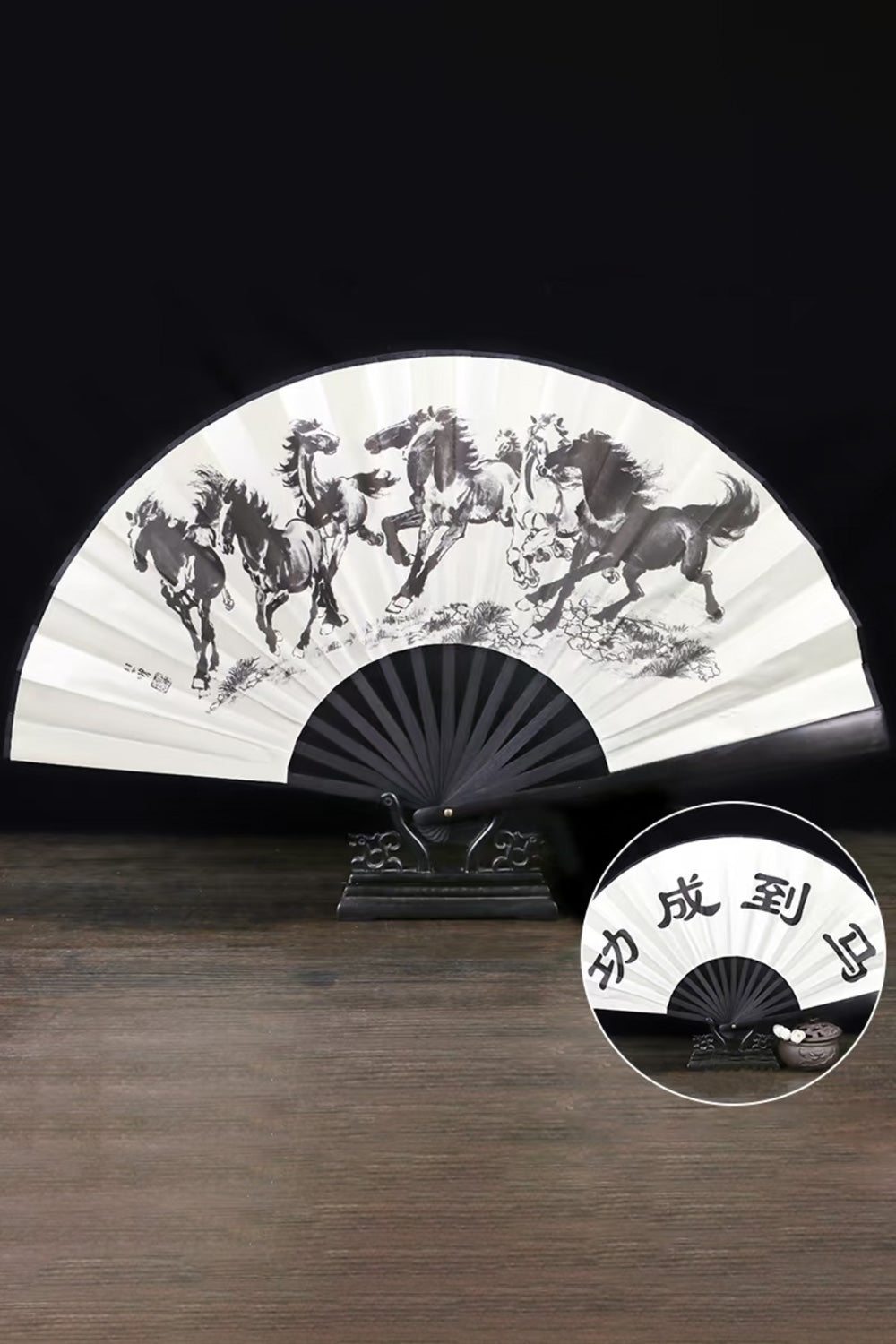 Éventail pliant de taille moyen - Collection classique - HanWen Shop