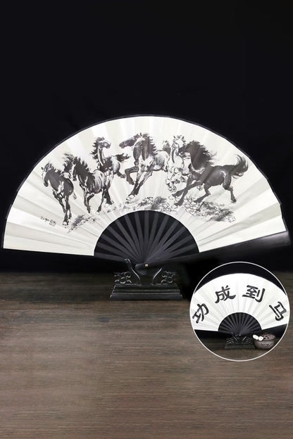 Éventail pliant de taille moyen - Collection classique - HanWen Shop