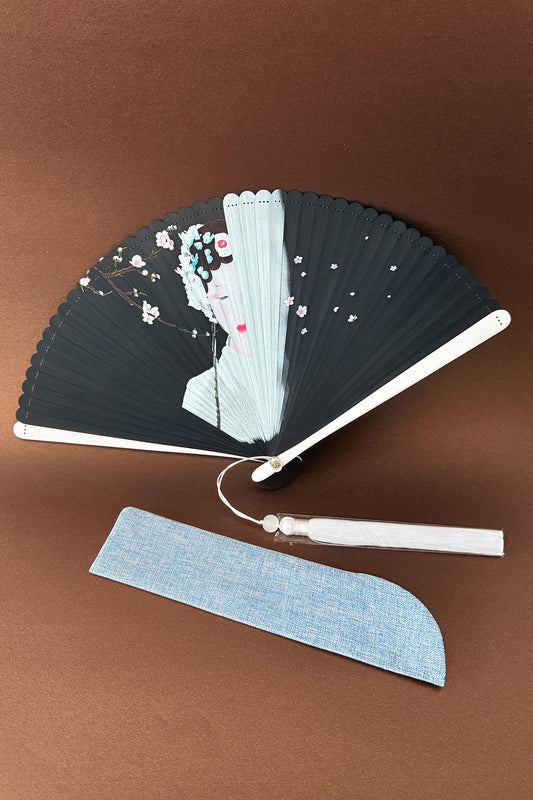 Éventail pliant de taille mini - Collection bambou entier