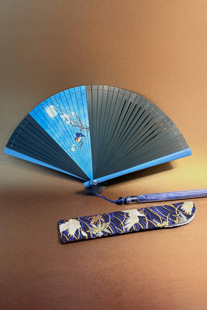 Éventail pliant de taille mini - Collection bambou entier - HanWen Shop