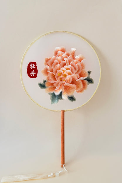 Éventail de soie - En rond - HanWen Shop