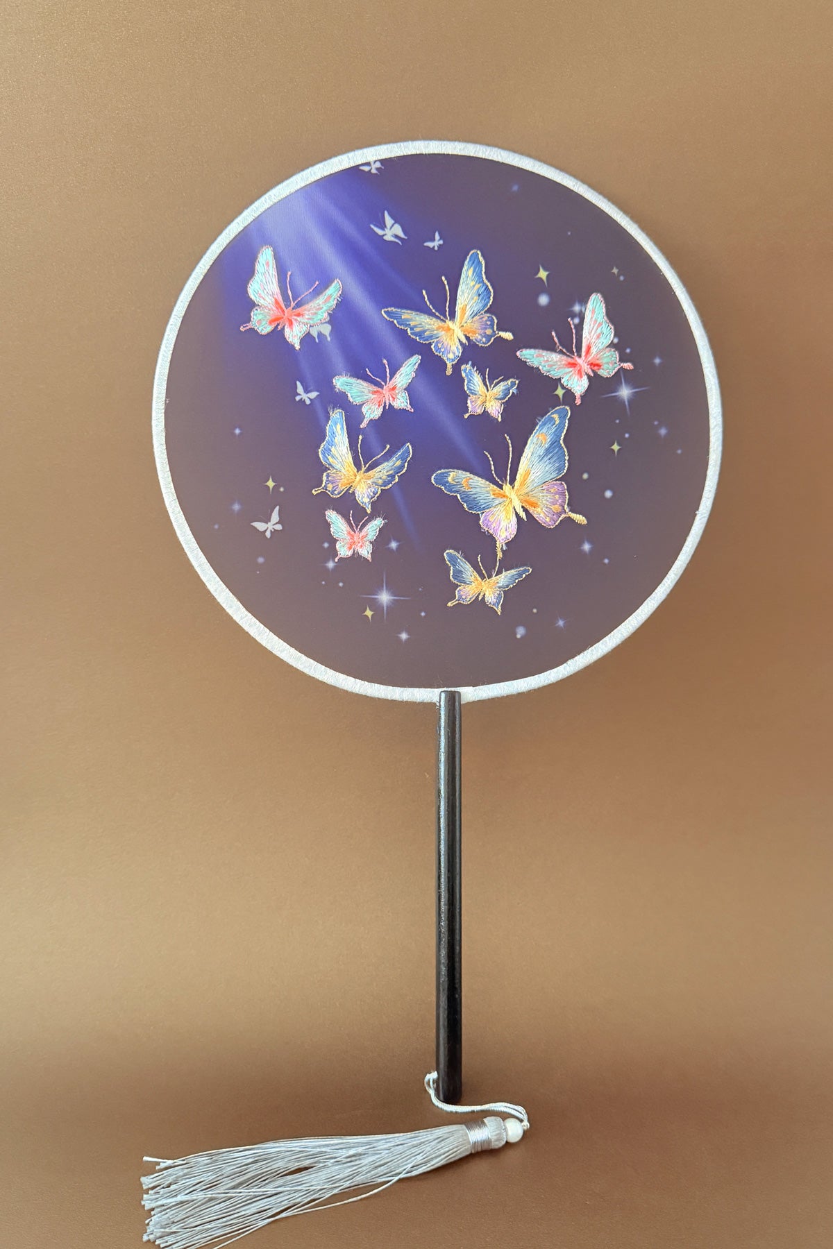 Éventail de soie - En rond - HanWen Shop