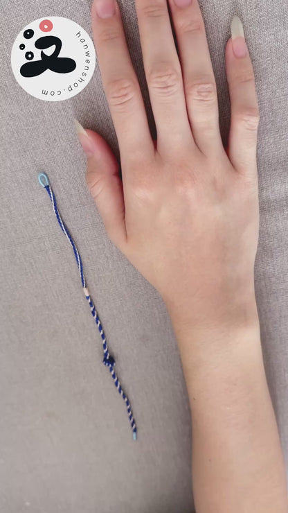 Bracelet tressé porte-bonheur fait main - 12 signes du zodiaque