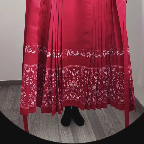 Ensemble Hanfu de la dynastie Ming 明 - "Hongran"