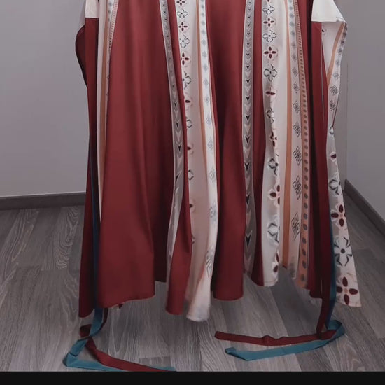 Ensemble Hanfu "Beizi" de la Dynastie Tang 唐 - Hong