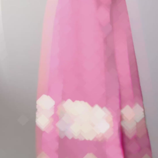 Mamian Qun du Hanfu de la dynastie Ming - Jupe brocart doré poissons rouge - HanWen Shop
