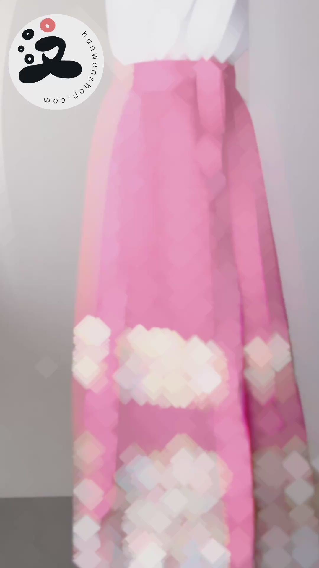Mamian Qun du Hanfu de la dynastie Ming - Jupe brocart doré poissons rouge - HanWen Shop