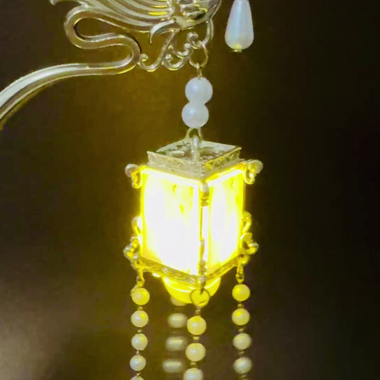 Épingle à cheveux phénix avec lumière LED – Lanterne du Palais - HanWen Shop