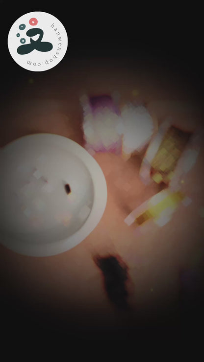 Pendentif de sac avec perles en céramique fait main et personnalisable - "Sérénité Tibétaine" - HanWen Shop