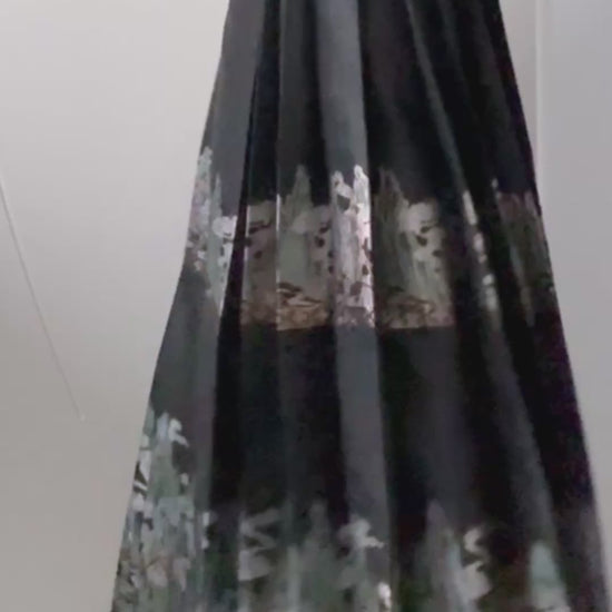 Jupe Hanfu "MaMian Qun" de la dynastie Ming 明 - Paysage des Mille Lieux - HanWen Shop