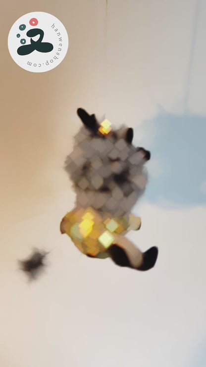 Pendentif d'Art en Broderie fait main – Kirin Impérial - HanWen Shop