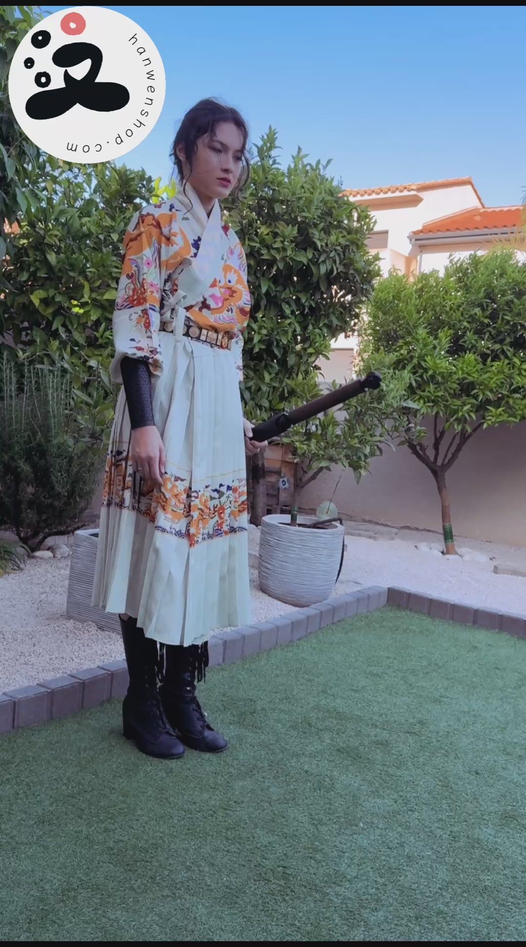 Hanfu de la Dynastie Ming 明 - Robe de guerrier "Feiyu Fu"