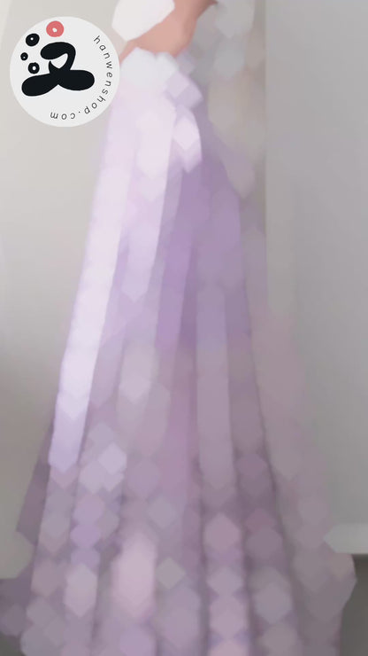 Jupe Hanfu "MaMian Qun" de la dynastie Ming 明 - Phénix - HanWen Shop