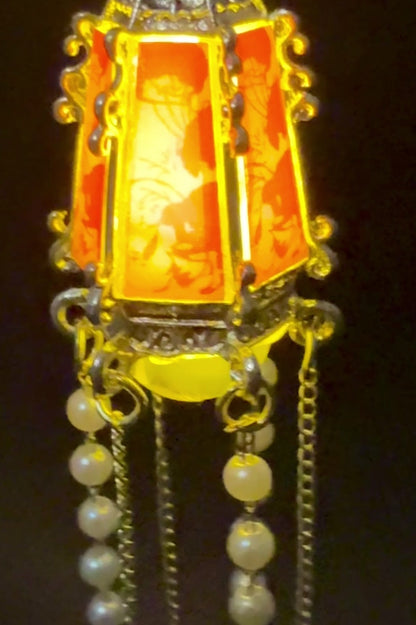 Épingle à cheveux phénix avec lumière LED – Lanterne du Palais - HanWen Shop