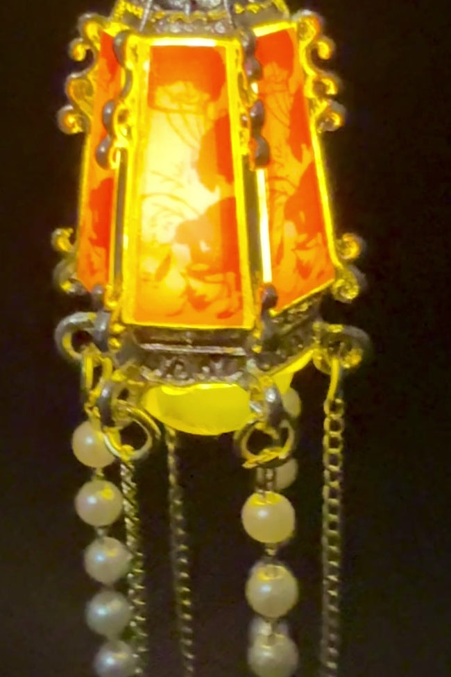 Épingle à cheveux phénix avec lumière LED – Lanterne du Palais - HanWen Shop