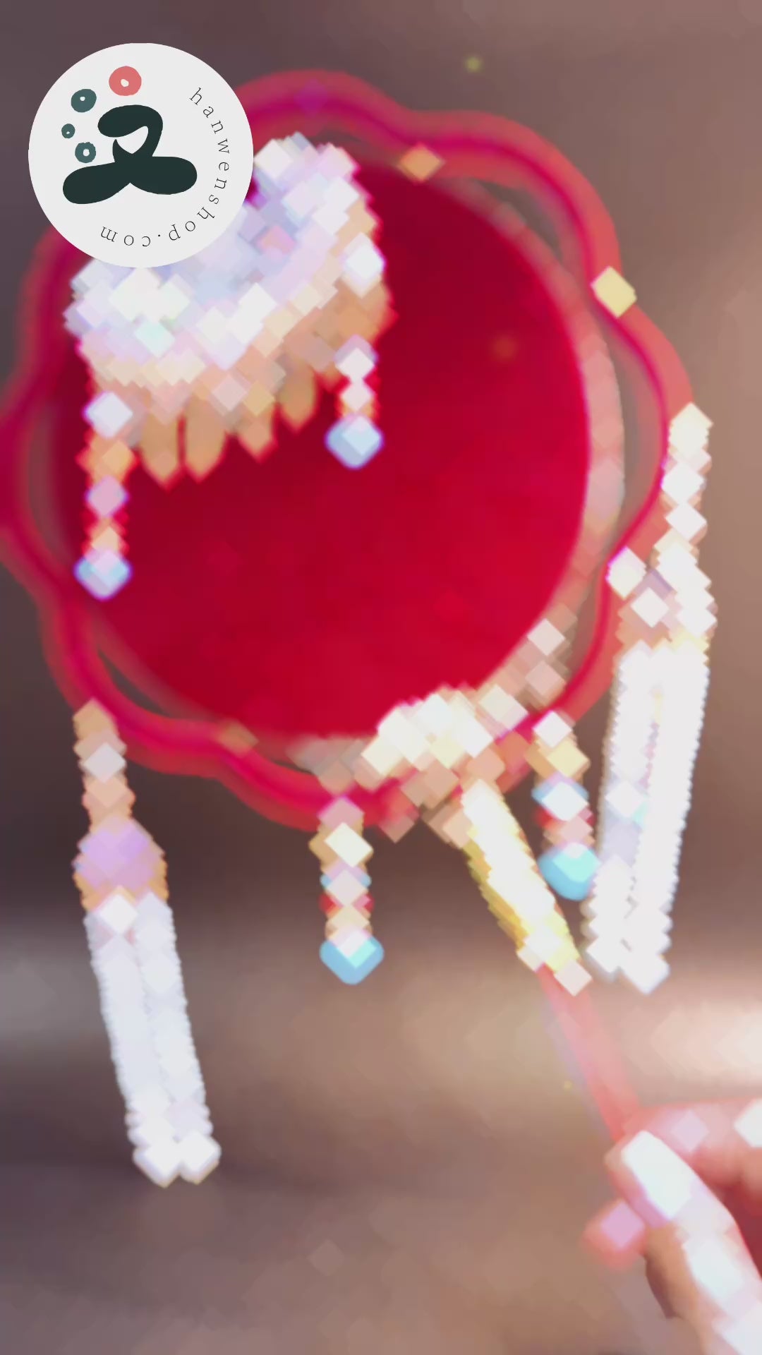 Éventail de mariage traditionnel chinois - Collection Brocarts et Broderies